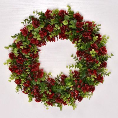 Wedding Decoration Flower Wreath Green Leaves