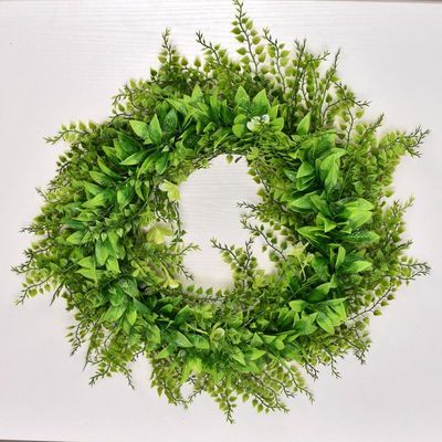 Wedding Decoration Flower Wreath Green Leaves
