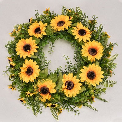 Wedding Decoration Flower Wreath Green Leaves
