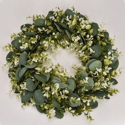 Wedding Decoration Flower Wreath Green Leaves