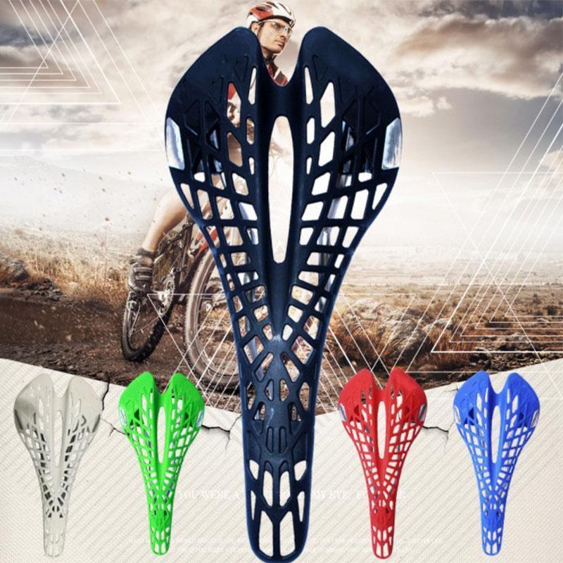 Lightweight Bicycle Front Seat Mat Bike Saddle Bicycle Seat Cushion Pad Breathable Soft Spider Web Saddle Cycling Bicycle Hollow Seat Saddle Comfy Ultra Light Mountain Bike Road Bicycle Saddle