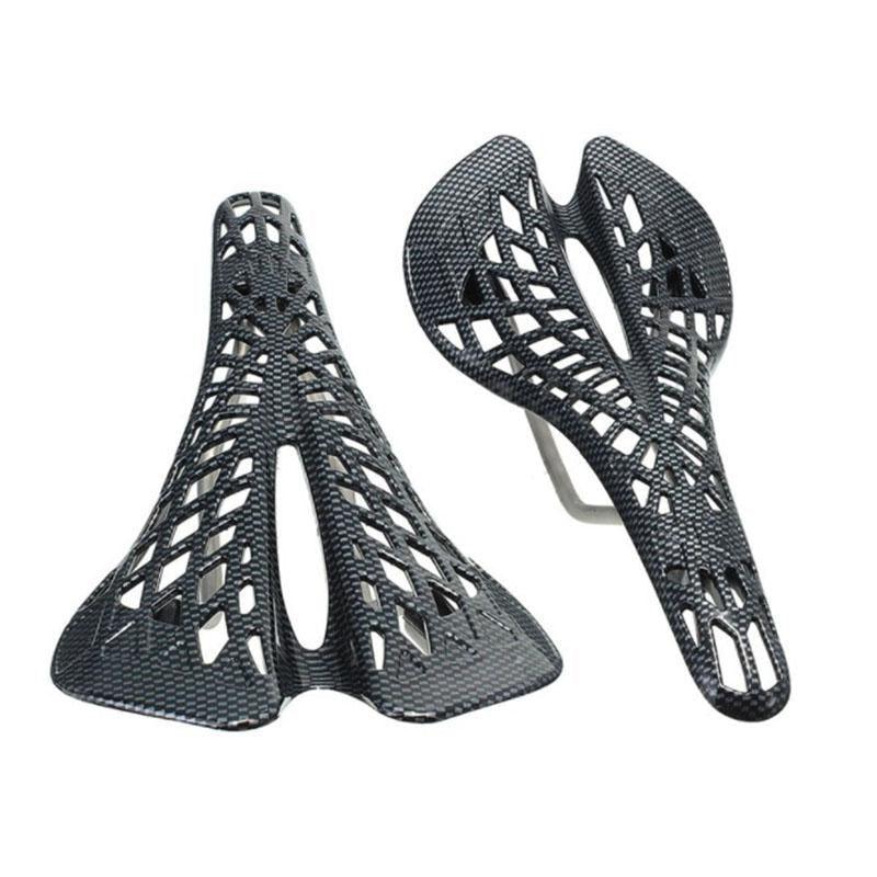 Lightweight Bicycle Front Seat Mat Bike Saddle Bicycle Seat Cushion Pad Breathable Soft Spider Web Saddle Cycling Bicycle Hollow Seat Saddle Comfy Ultra Light Mountain Bike Road Bicycle Saddle