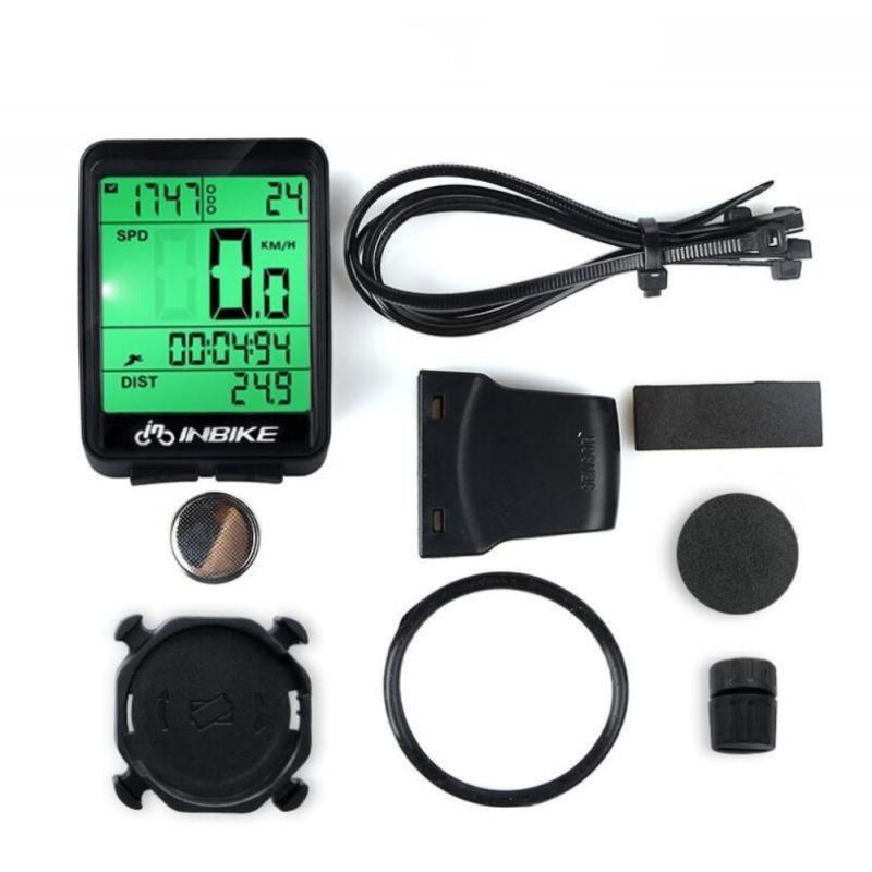 LCD Bike Code Meter Wired Wireless Mountain Bike Speedometer Bicycle Odometer Cycling Multifunctional And Waterproof Smart Backlight HD Digital LCD Big Display Auto Power Off And Wake-up Speedometer