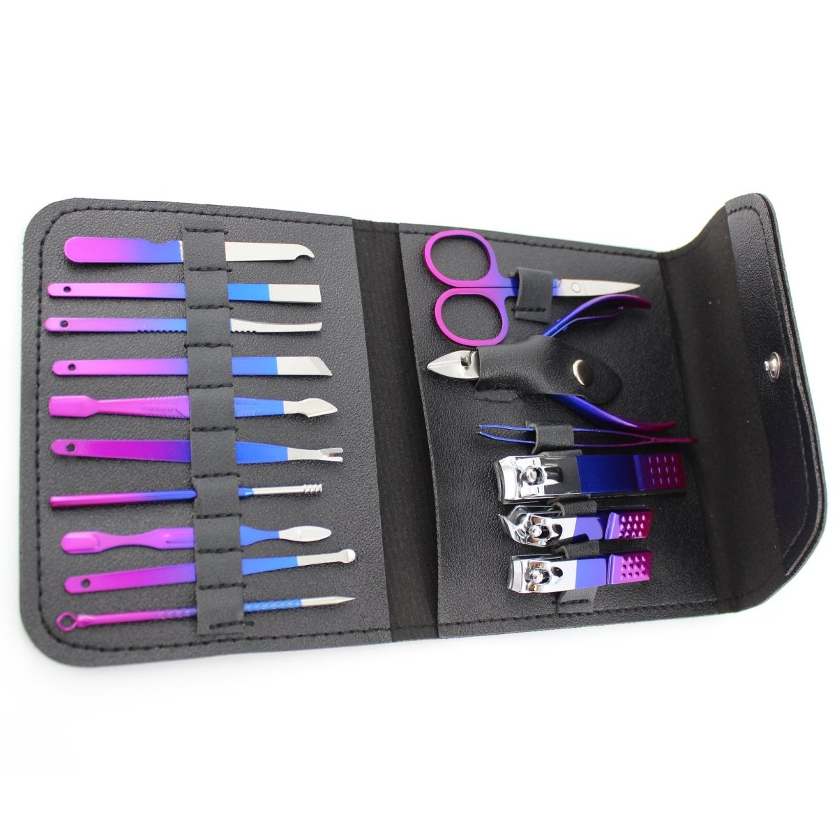 16-Piece Manicure Set – Nail Clippers & Grooming Kit with Case