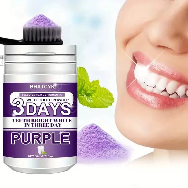 Purple Teeth Cleaning Powder