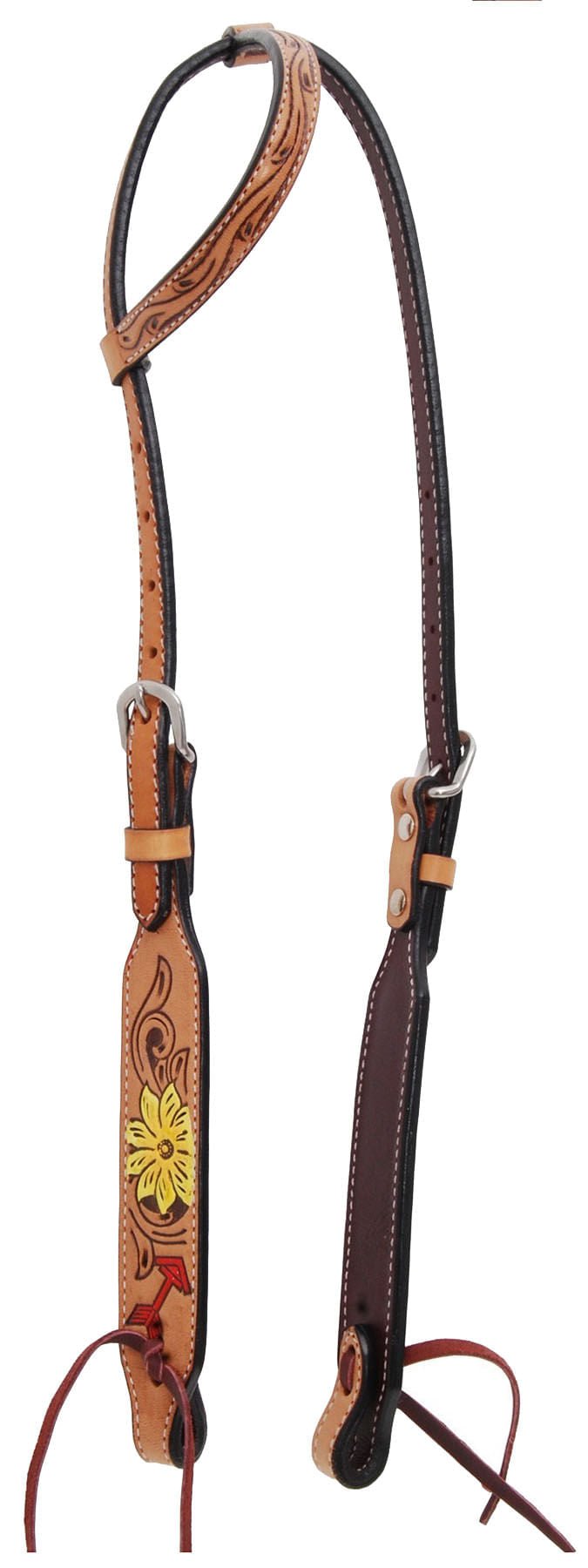 Rafter T Thunderbird Single Ear Headstall, Full, Lt Oil