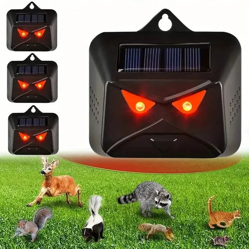 Red LED Light Waterproof Predator Repellent for Gardens