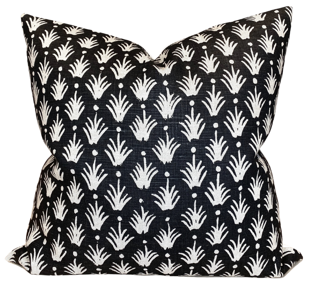 Reeds Pillow Cover in Jet, McLaurin + Piercy Textiles