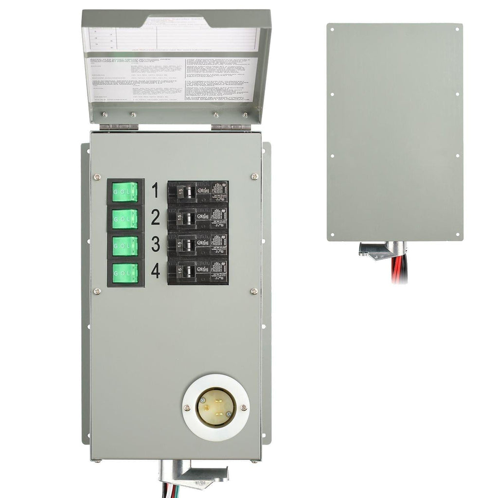 Refurbished - 120V 15A 4-Circuit Non-Automatic Transfer Switch