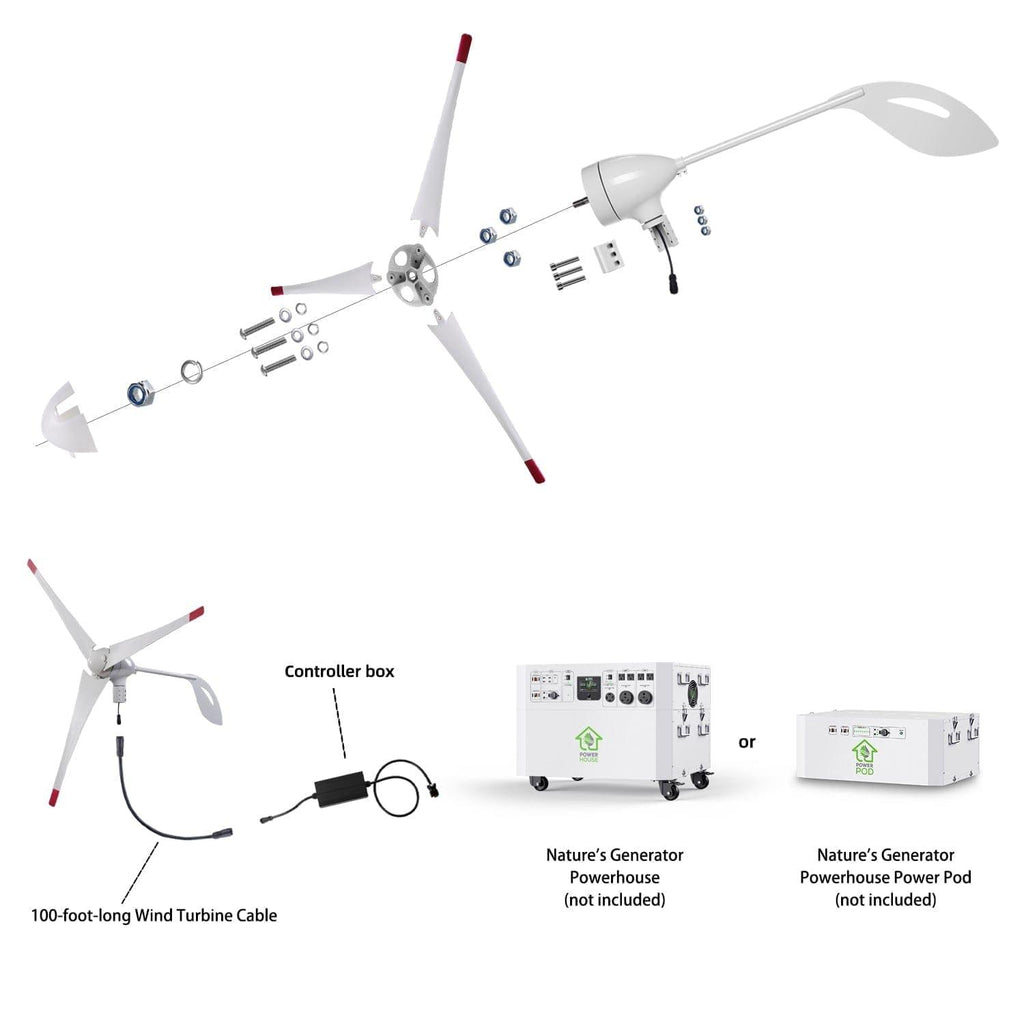 Refurbished - Nature's Generator 350W Wind Turbine