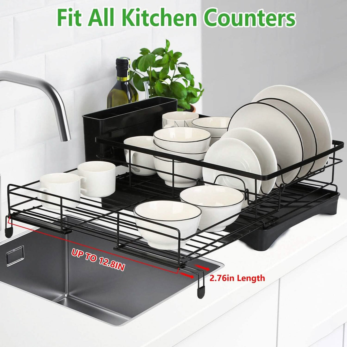 Retractable Dish Drying Rack