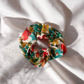 Retro Floral Scrunchie