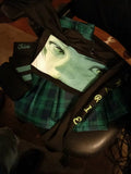 Black & Green Top & Skirt Set