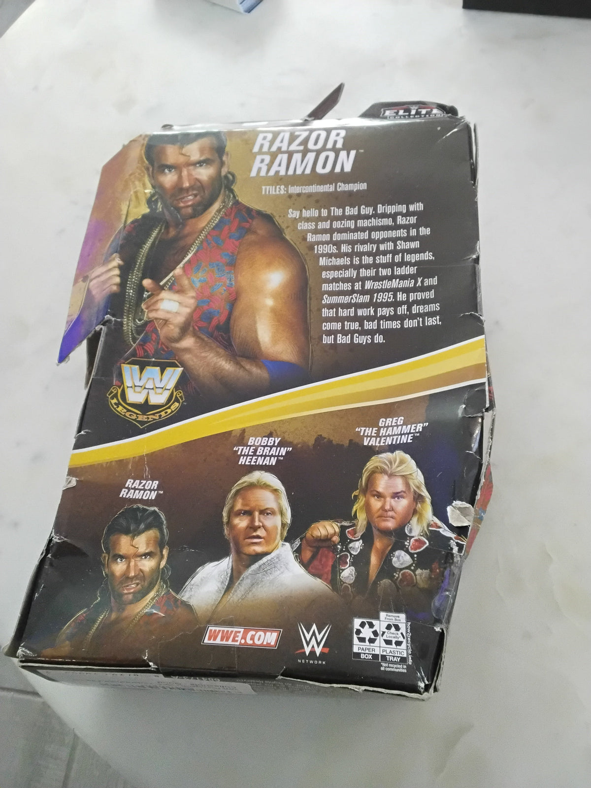 Open Box WWE Elite Legends Collection Action Figure Series (Select Superstar) (Razor Ramon)