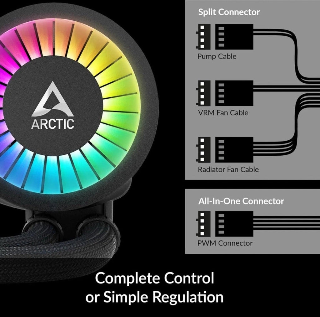 Open Box Arctic Liquid Freezer III 240 A-RGB Multi-Compatible - Black ACFRE00142A