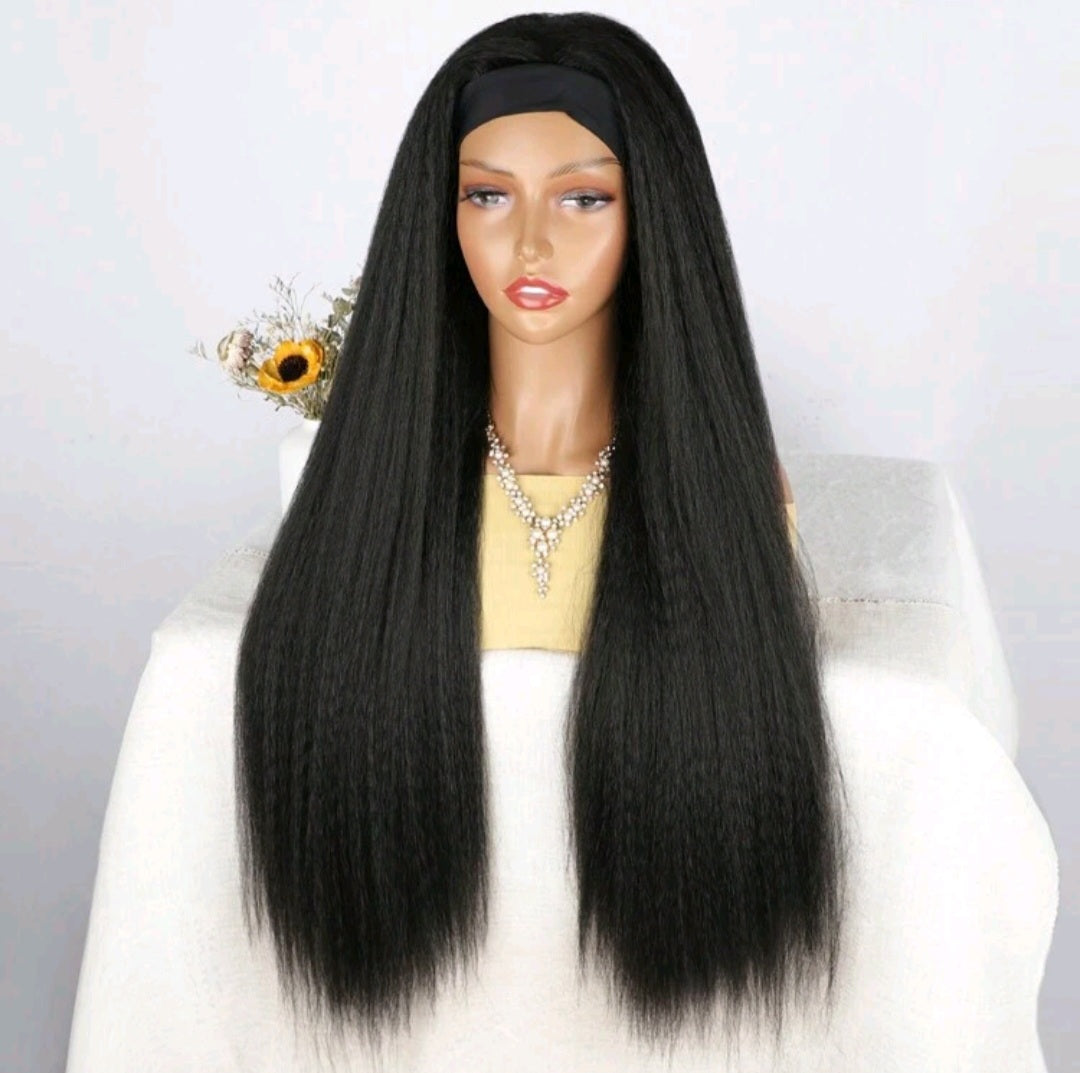 LydiaMFashions Straight Headband Wig