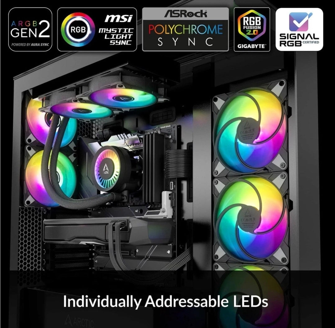 Open Box Arctic Liquid Freezer III 240 A-RGB Multi-Compatible - Black ACFRE00142A