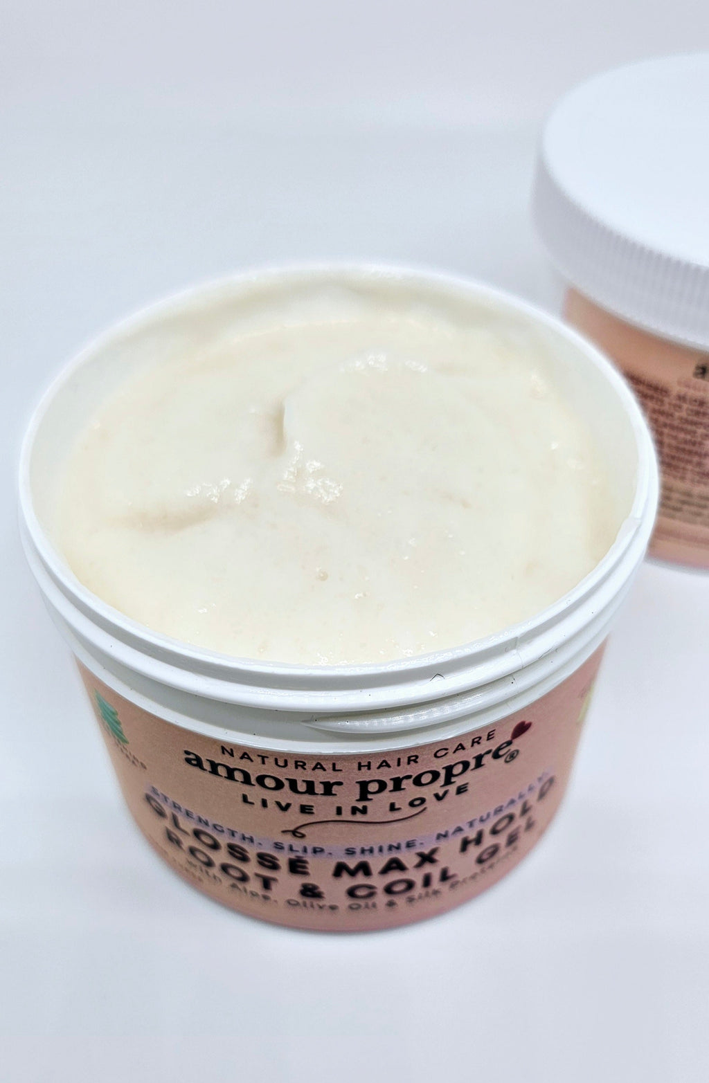 Glossé Max Hold Root & Coil Gel
with Aloe, Olive Oil & Silk Proteins