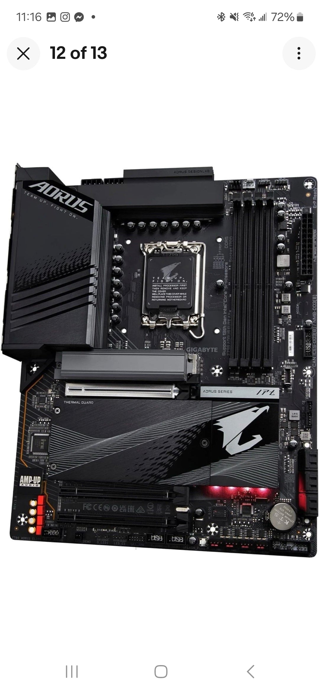 GIGABYTE Z790 AORUS Elite AX (LGA 1700/ Intel Z790/ ATX/ DDR5/ Quad