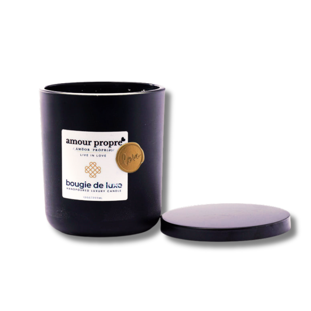 bougie de luxe handpoured Luxury Soy Candle - 12oz