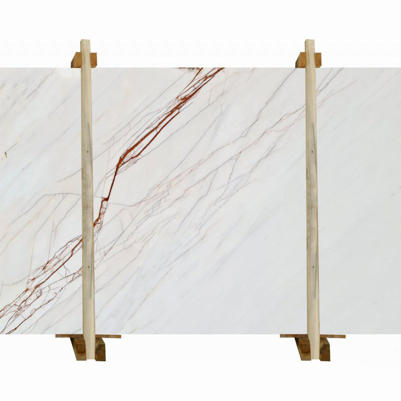 Rosso Venato White Bookmatching Marble Slabs Polished - Livfloors Collection