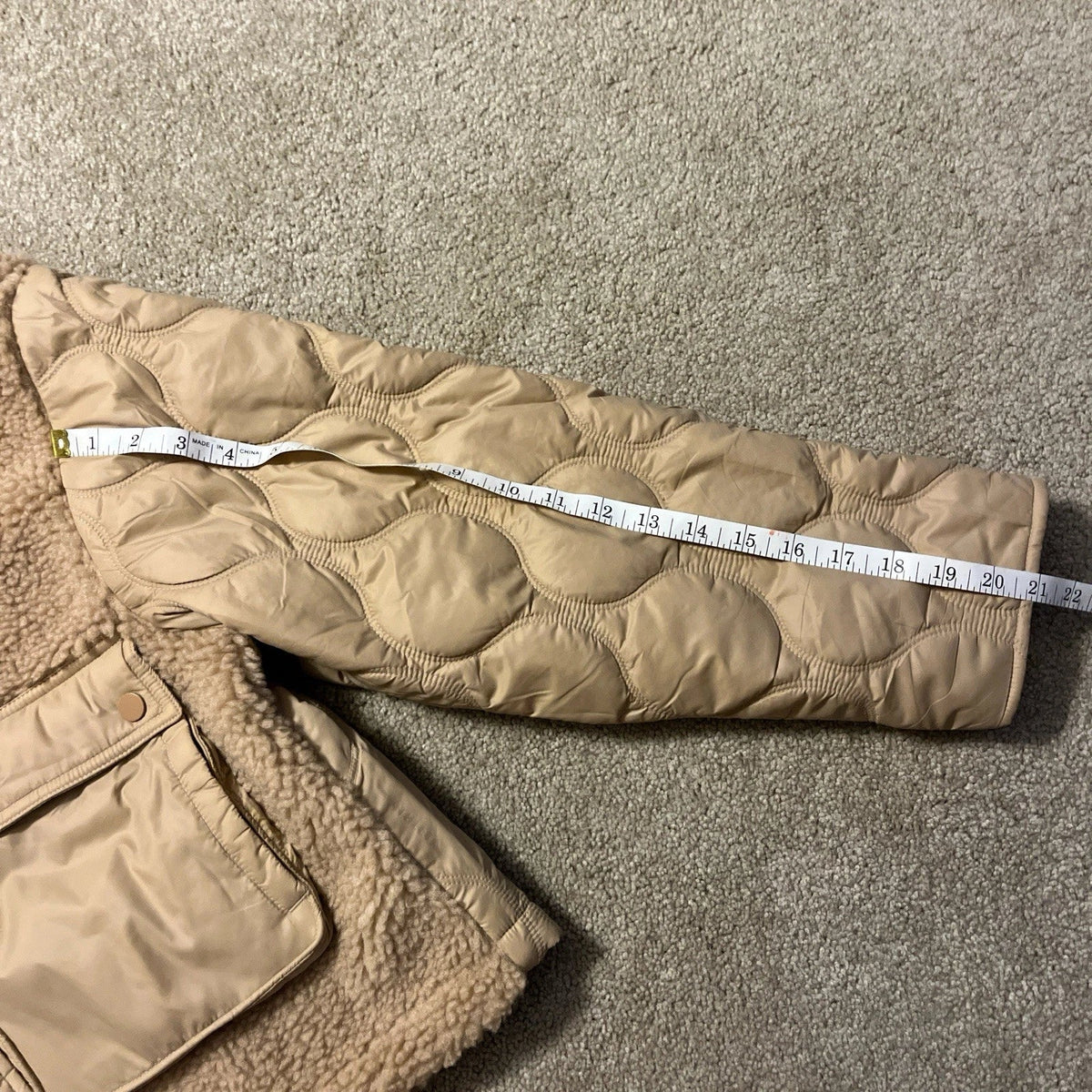 Athleta Fleece Hybrid Jacket, Size Large