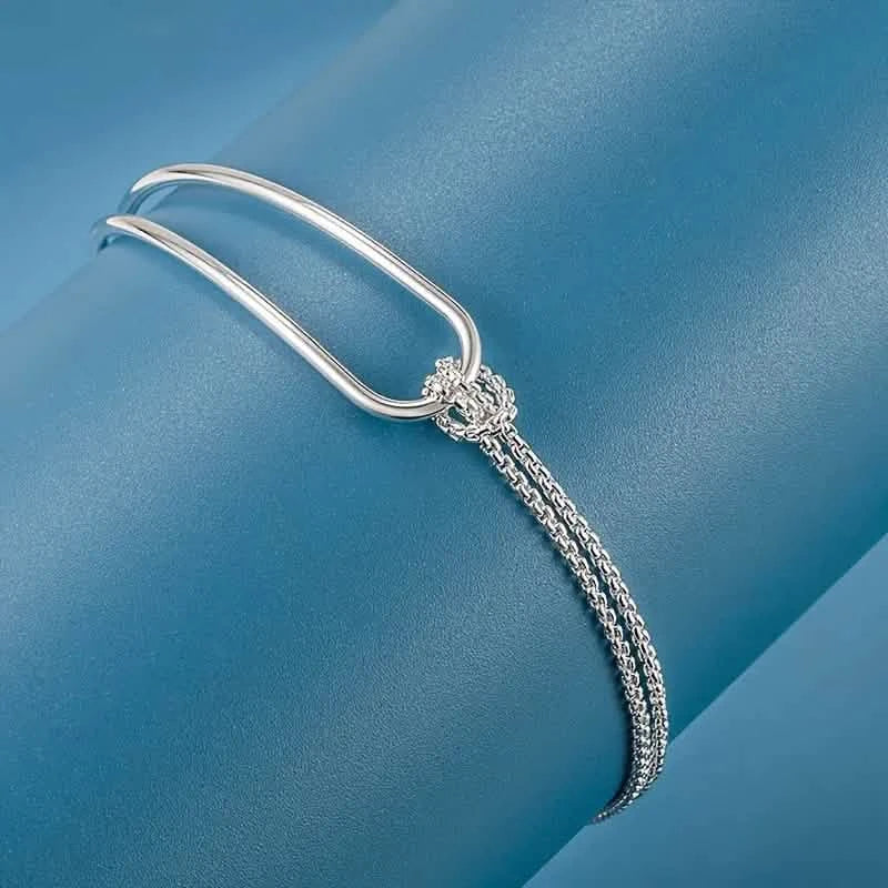 S925 Hypoallergenic Minimalist Geometric Collage Bracelet
