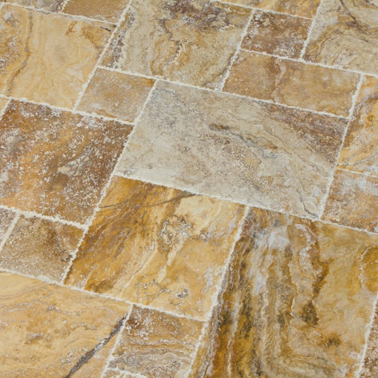 Scabos Antique Pattern Brushed, Chiseled, and Partially Filled - Full Truckload