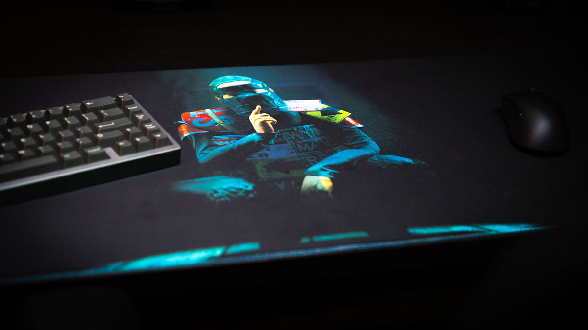 "Shh" — Rust Deskmat