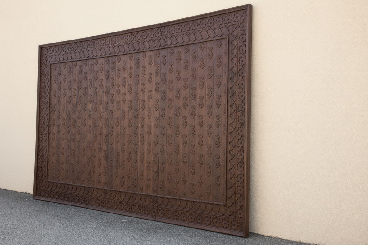 The Artisan Canvas, Custom Hand-Carved Teak Paneling – Made to order only, Not in stock