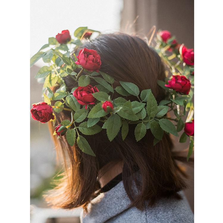 Artificial Silk Rose Vine 57" Long