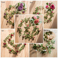 Artificial Silk Rose Vine 57" Long
