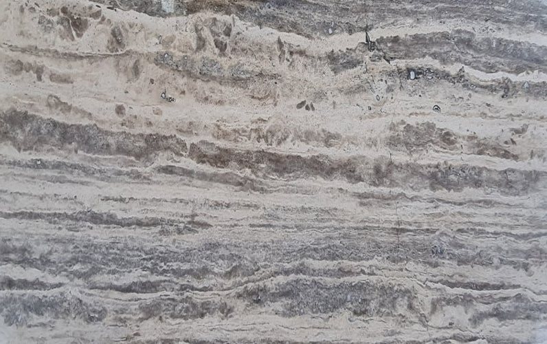 Silver Travertine Vein-cut Bookmatching Slabs Filled and Polished - Full Truckload