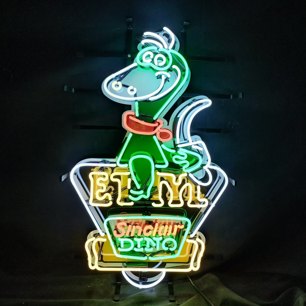 Sinclair Dino Gasoline Trade Mar Reg.US. Patent Off New York Neon Signs Light