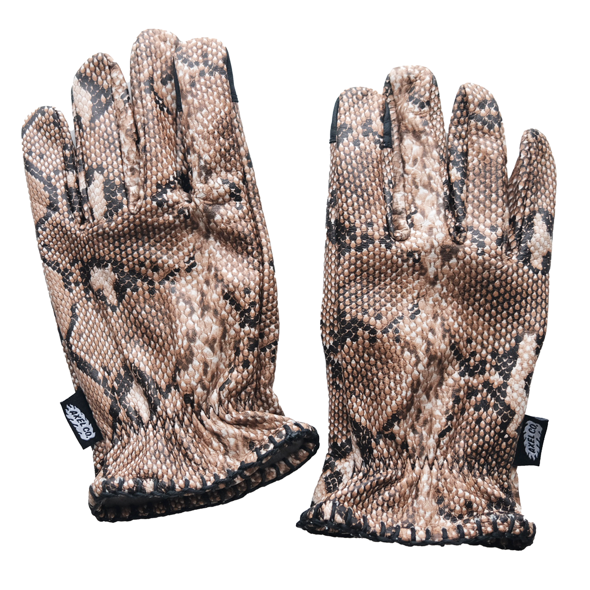 Snakeprint Motorcycle Gloves