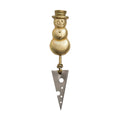 Aluminum Cheese Knife with Snowman Handle