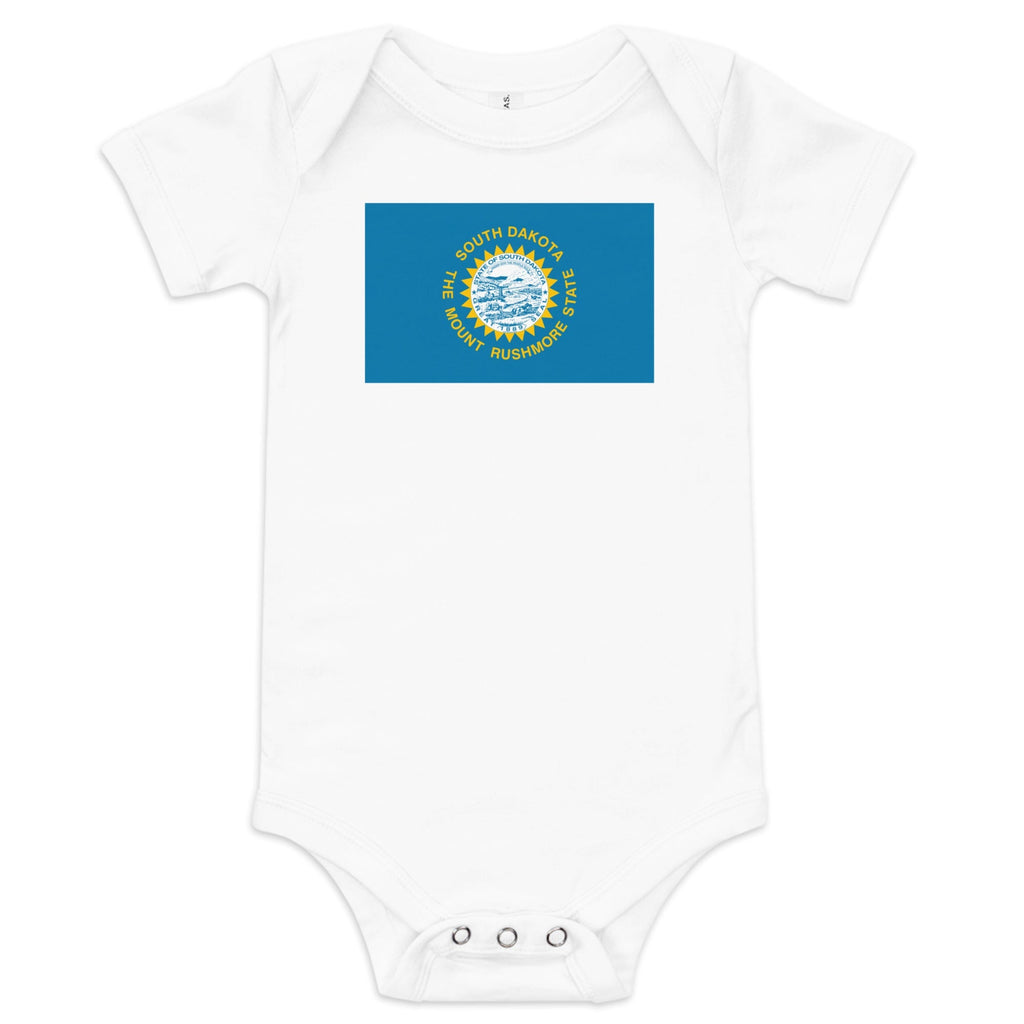 South Dakota Flag Baby Onesie Newborn Coming Home Essential