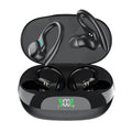 SP16 Wireless Earbuds Headphones with Microphone, Sports Earhook and LED Display Charging Case