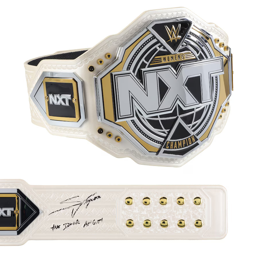 Stephanie Vaquer Autographed NXT Women's Championship Replica Title Belt with Inscription