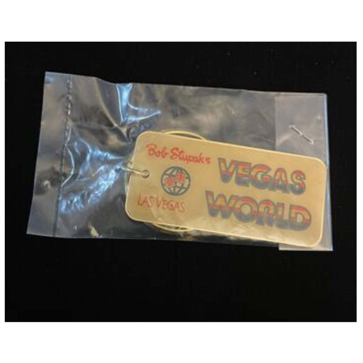 Bob Stupak's Vegas World Casino Las Vegas Keychain Key ring Rainbow Text