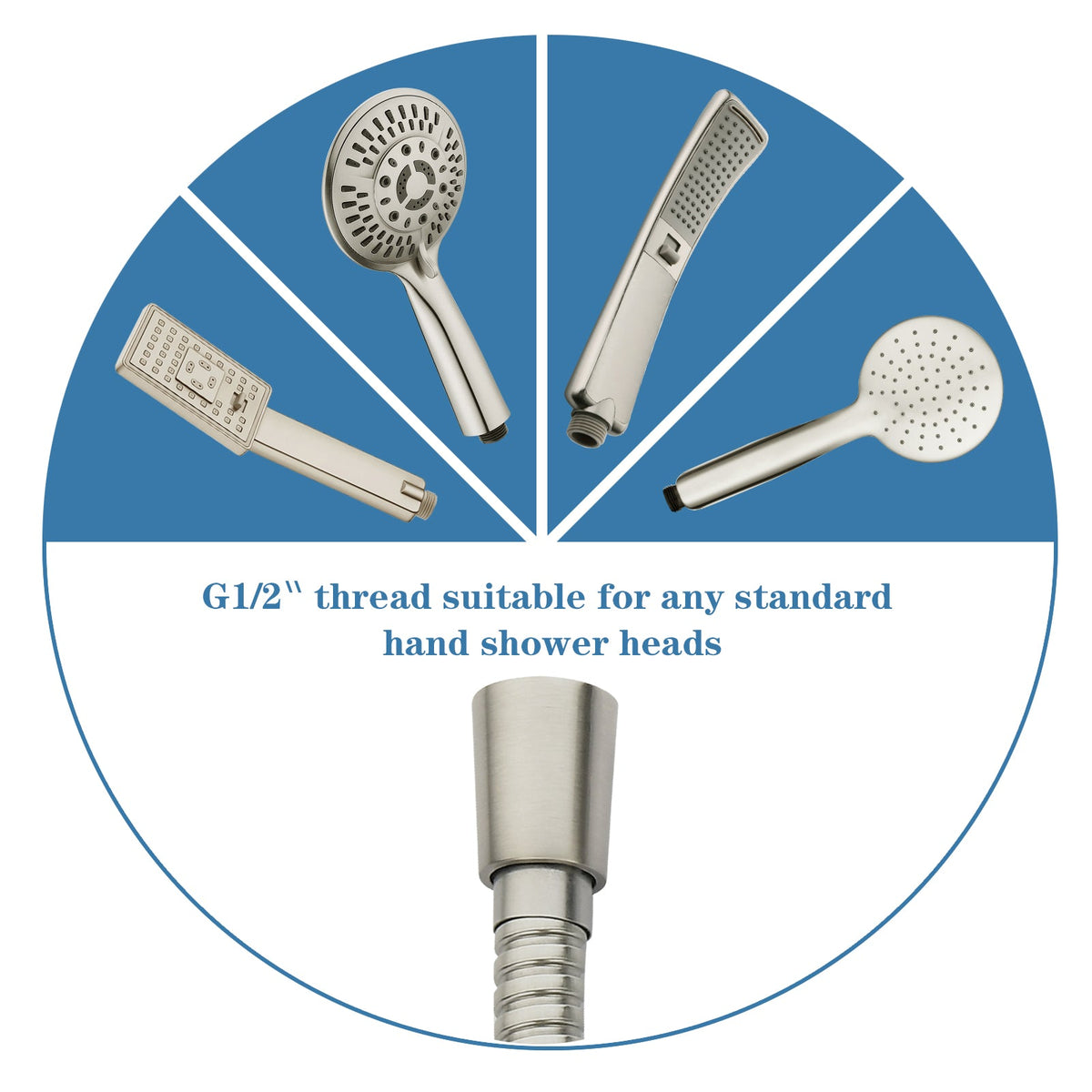 96 Inch Shower Hose for Hand Held Shower Head,Stainless Steel Hose
