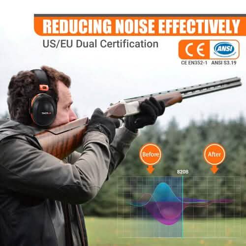 TACKLIFE Ear Muffs, SNR 34 dB Hearing Protection HNRE1