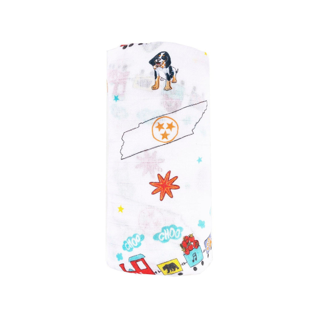 Tennessee Flag Baby Gift Bundle Extra Large Bamboo Cotton