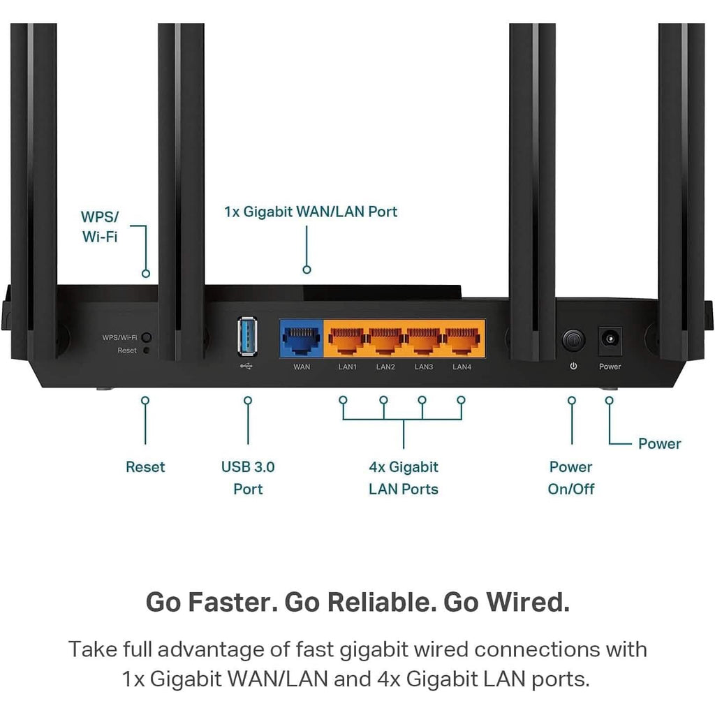 TP-Link AX3000 WiFi 6 Router  (Refurbished)