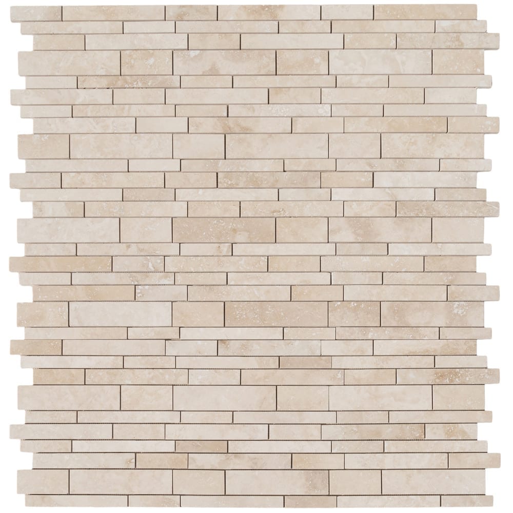 Classic Beige Travertine Slides Honed Mosaic Floor and Wall Tile - Livfloors Collection