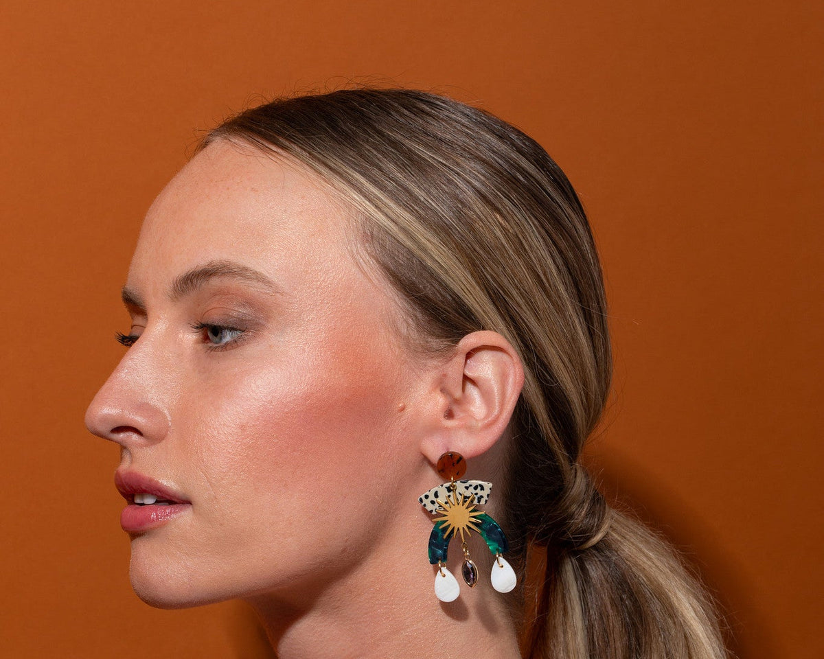 Maribel Shell Statement Earrings