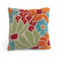 Vibrant Square Tufted Floral Throw Pillow | Indoor & Outdoor