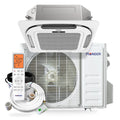 Pioneer® Quantum Ultra™ 23,000 BTU 22.5 SEER2 230V 8-Way Ceiling Cassette Ductless Mini-Split Air Conditioner Inverter Heat Pump Full Set