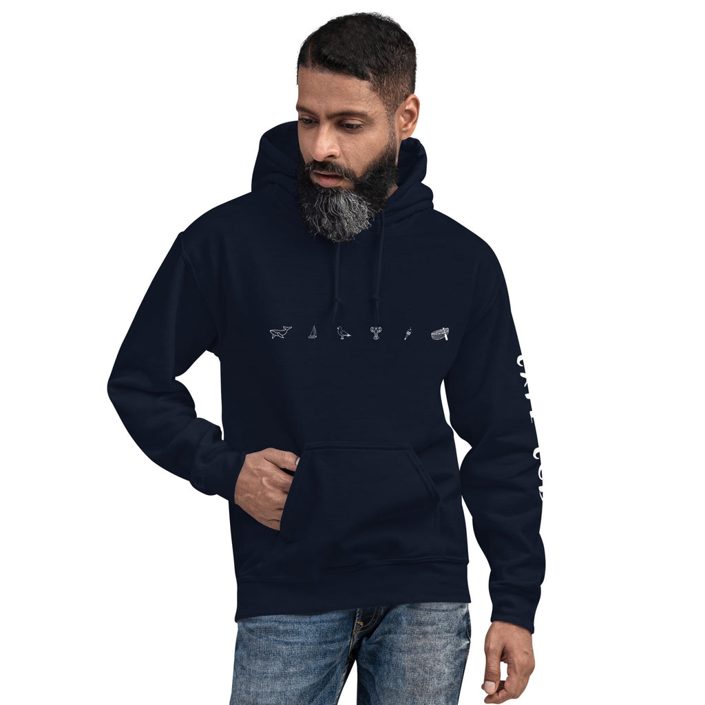Nautical Hoodie, Cape Cod