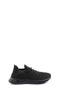 Men's All-Black Knit Sneakers with Flexible Sole - Wessi